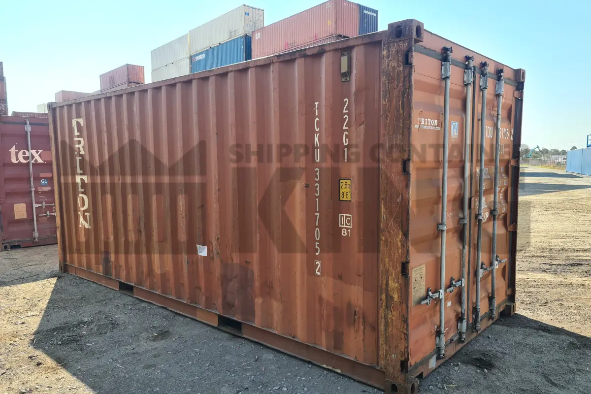 20' Standard Height Steel Container (Doors One End)