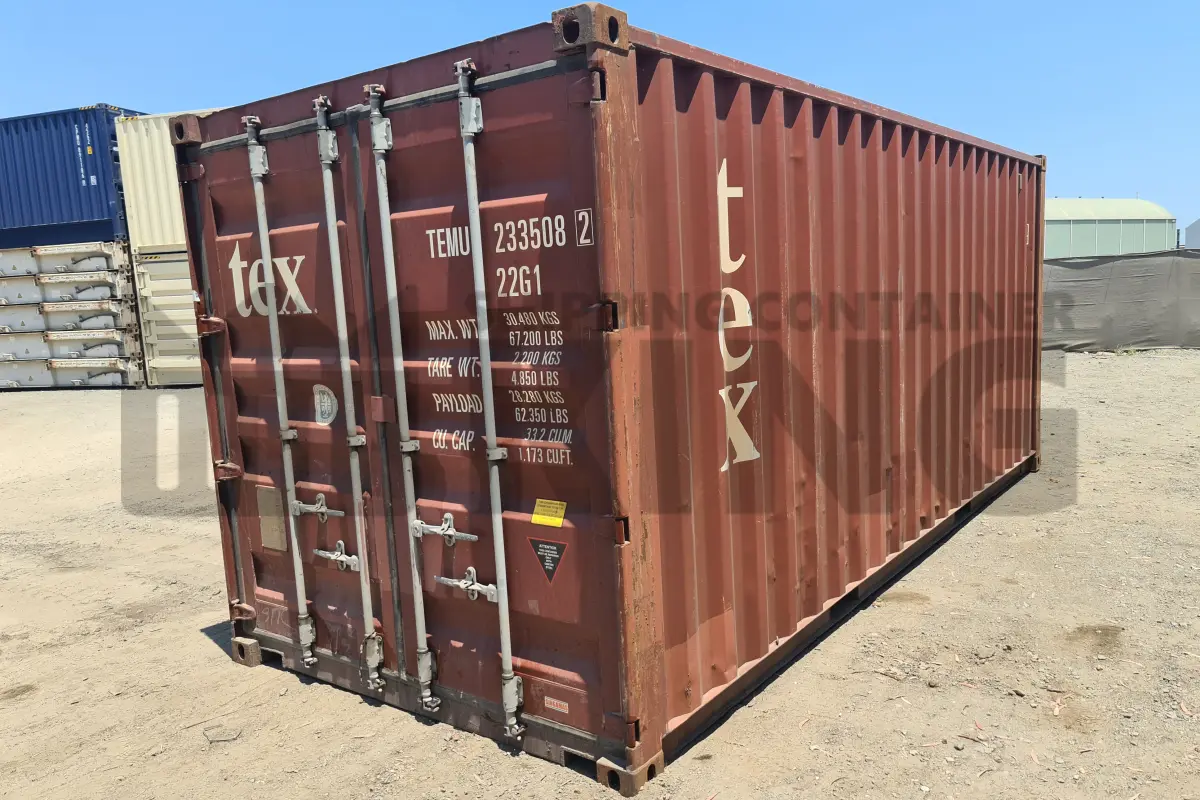 20' Standard Height Steel Container (Doors One End)