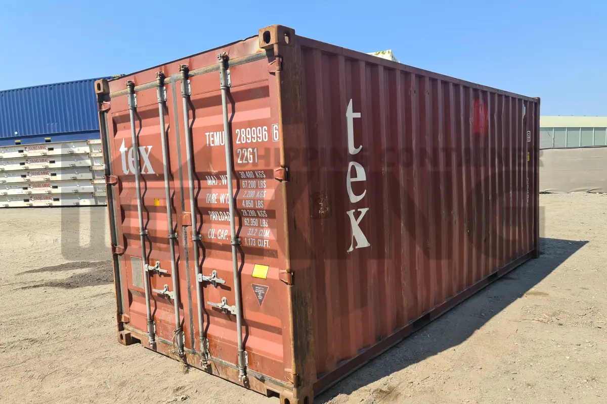 20' Standard Height Steel Container (Doors One End)