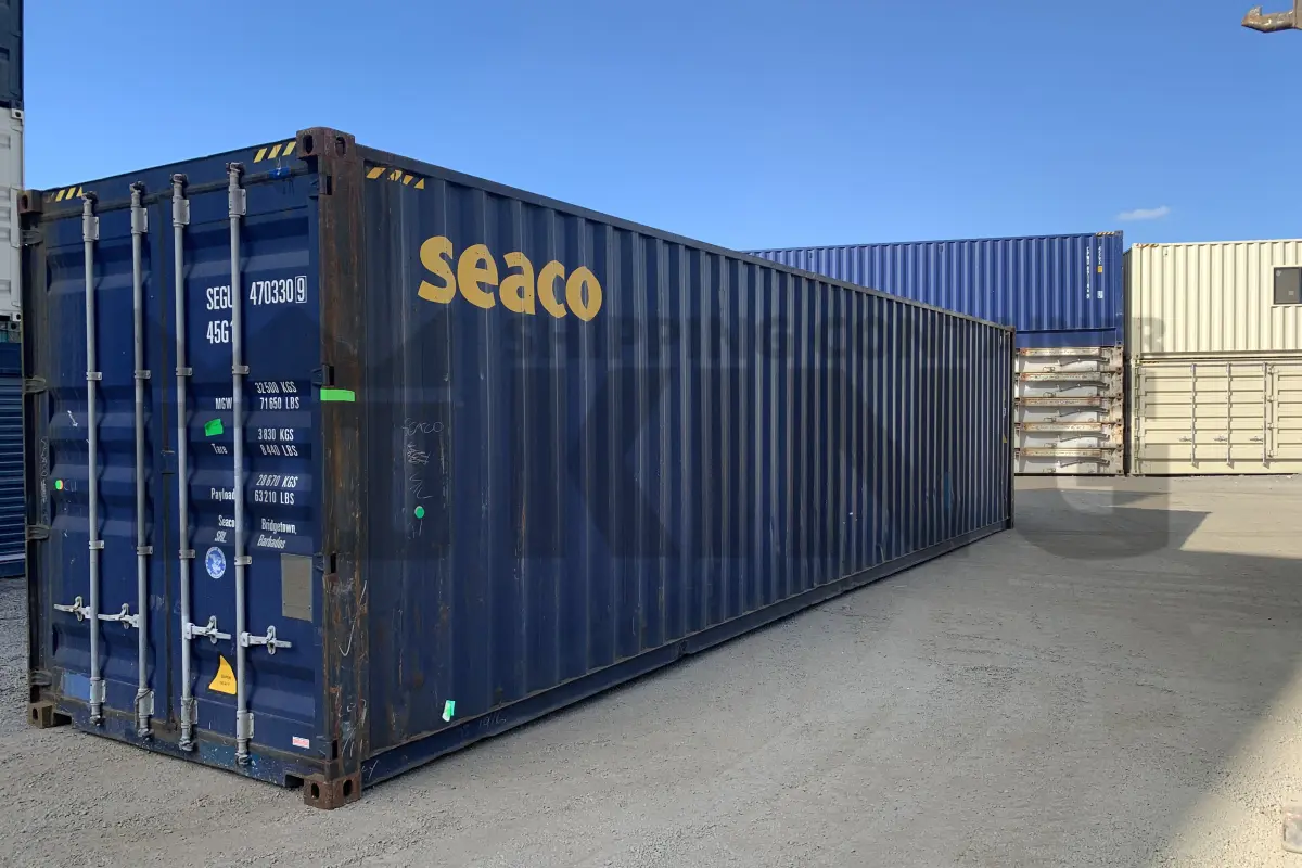40' High Cube Steel Container (Doors One End)
