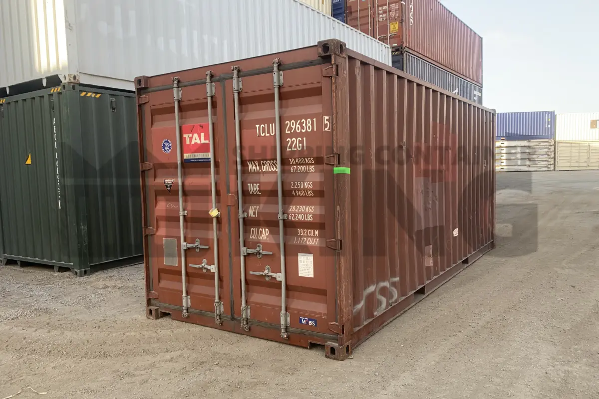 20' Standard Height Steel Container (Doors One End)