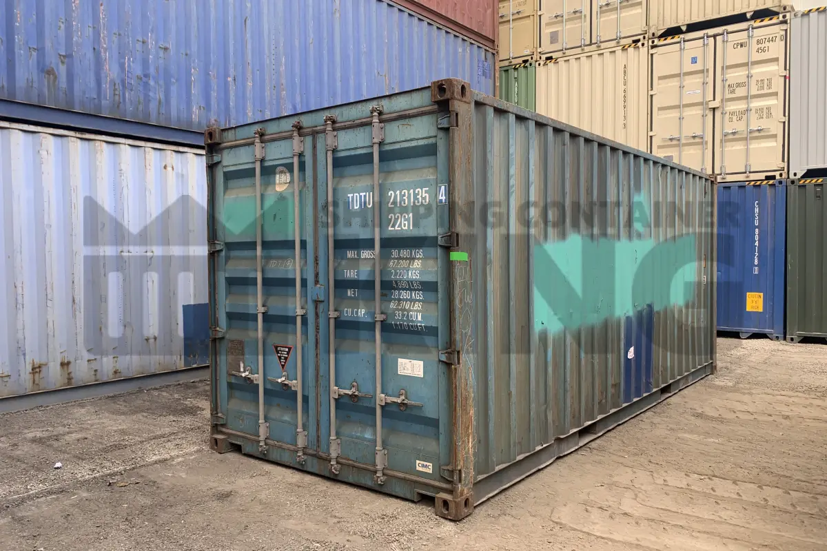 20' Standard Height Steel Container (Doors One End)