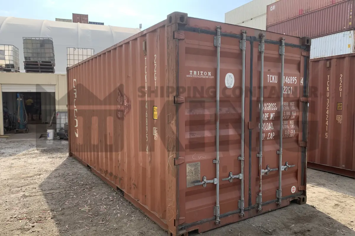 20' Standard Height Steel Container (Doors One End)