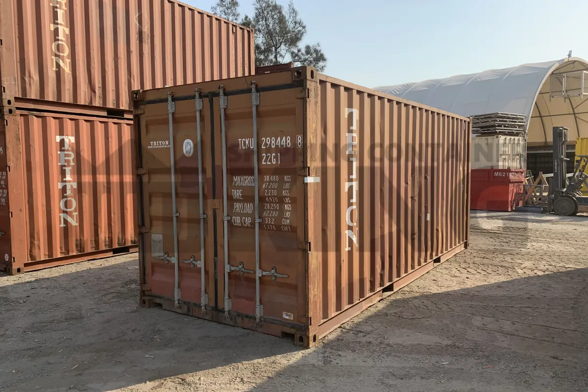 20' Standard Height Steel Container (Doors One End)