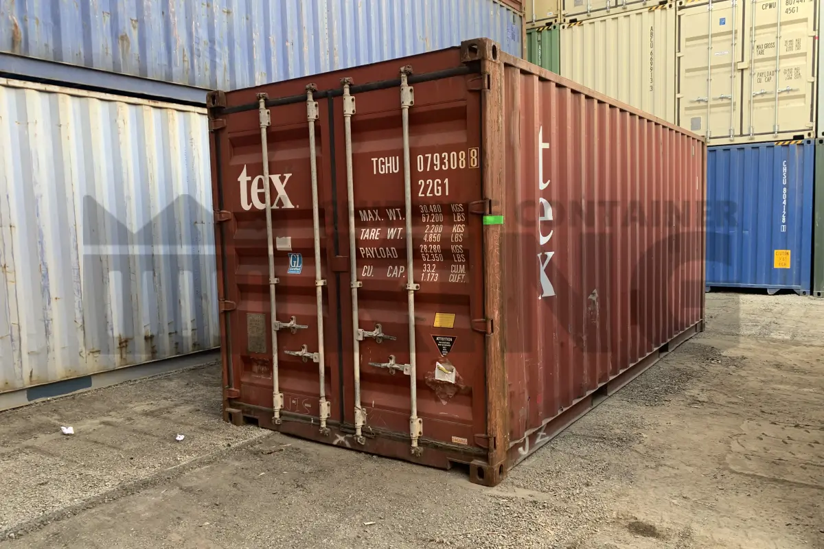 20' Standard Height Steel Container (Doors One End)