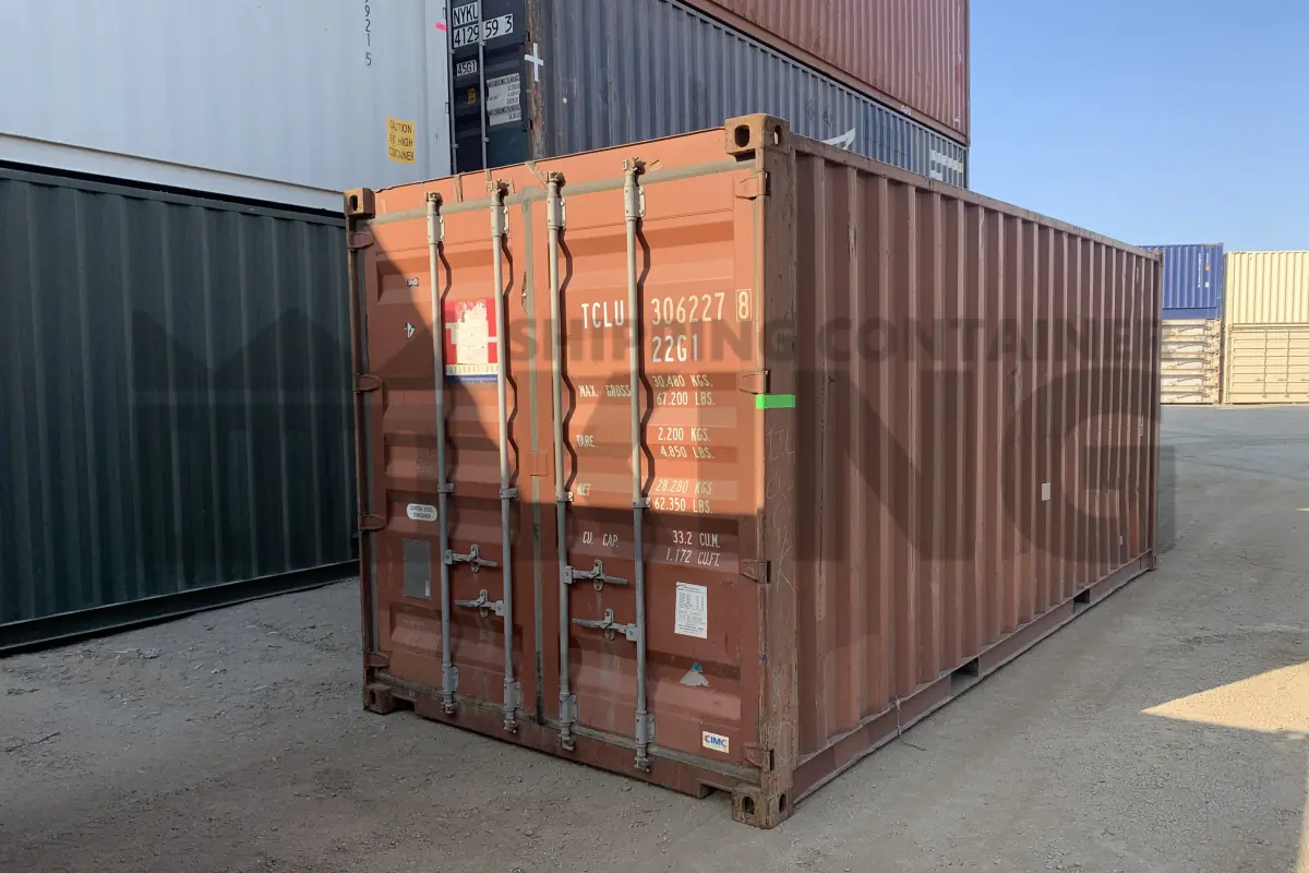 20' Standard Height Steel Container (Doors One End)