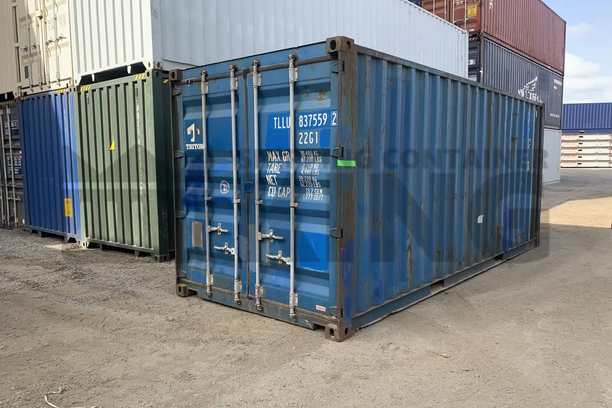 20' Standard Height Steel Container (Doors One End)