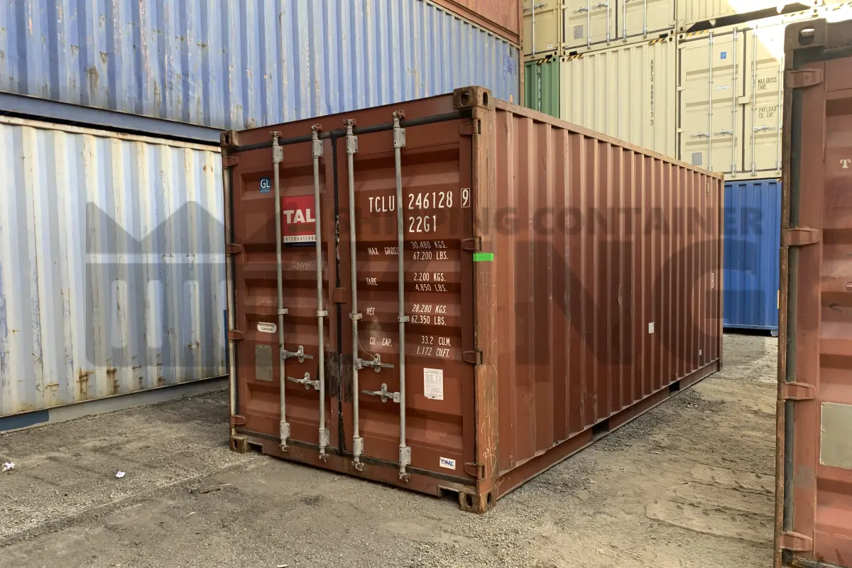 20' Standard Height Steel Container (Doors One End)