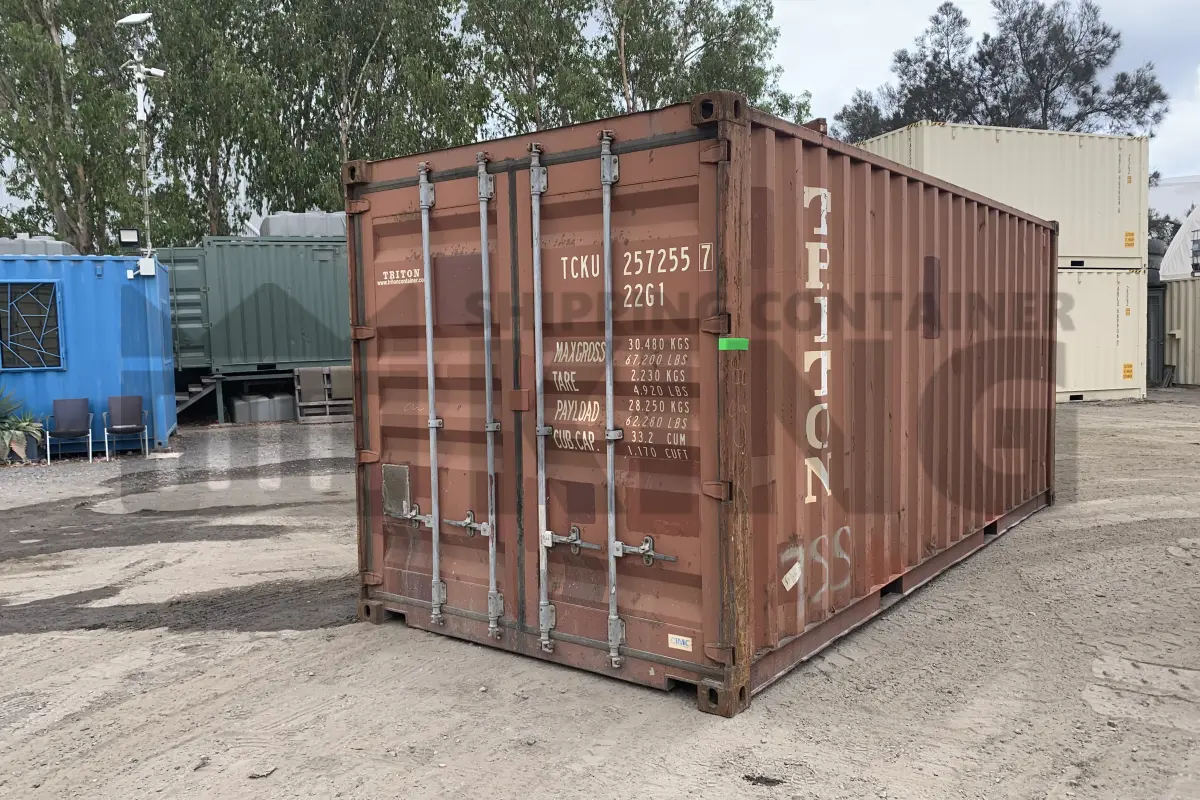 20' Standard Height Steel Container (Doors One End)