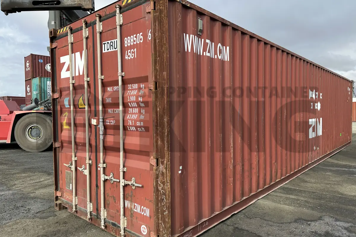 40' High Cube Steel Container (Doors One End)