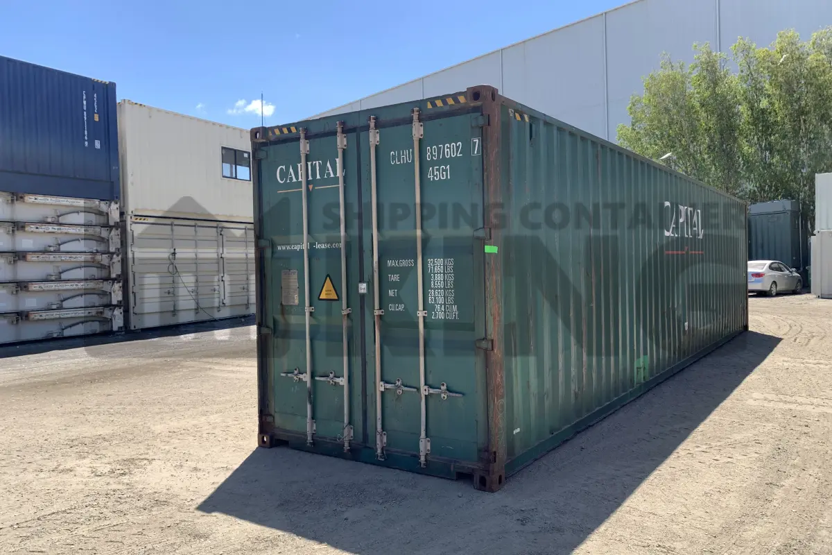 40' High Cube Steel Container (Doors One End)