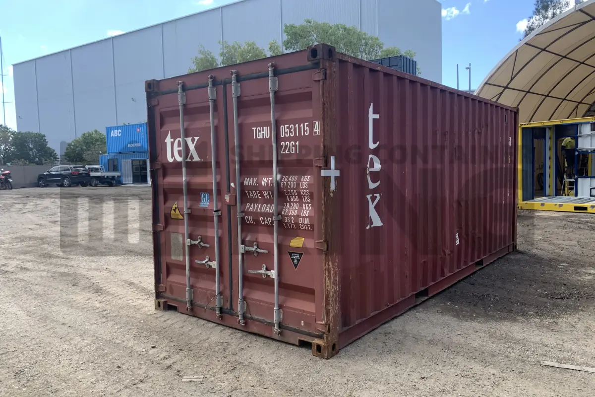 20' Standard Height Steel Container (Doors One End)