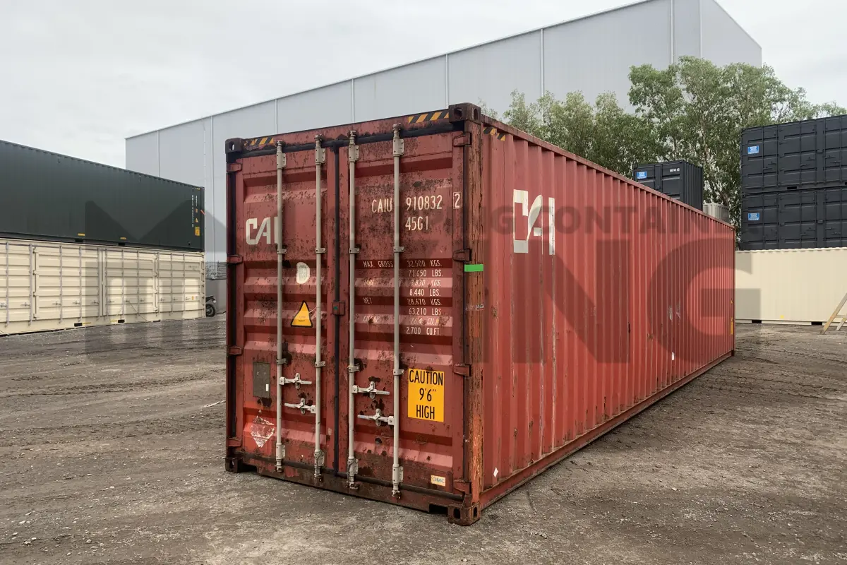 40' High Cube Steel Container (Doors One End)