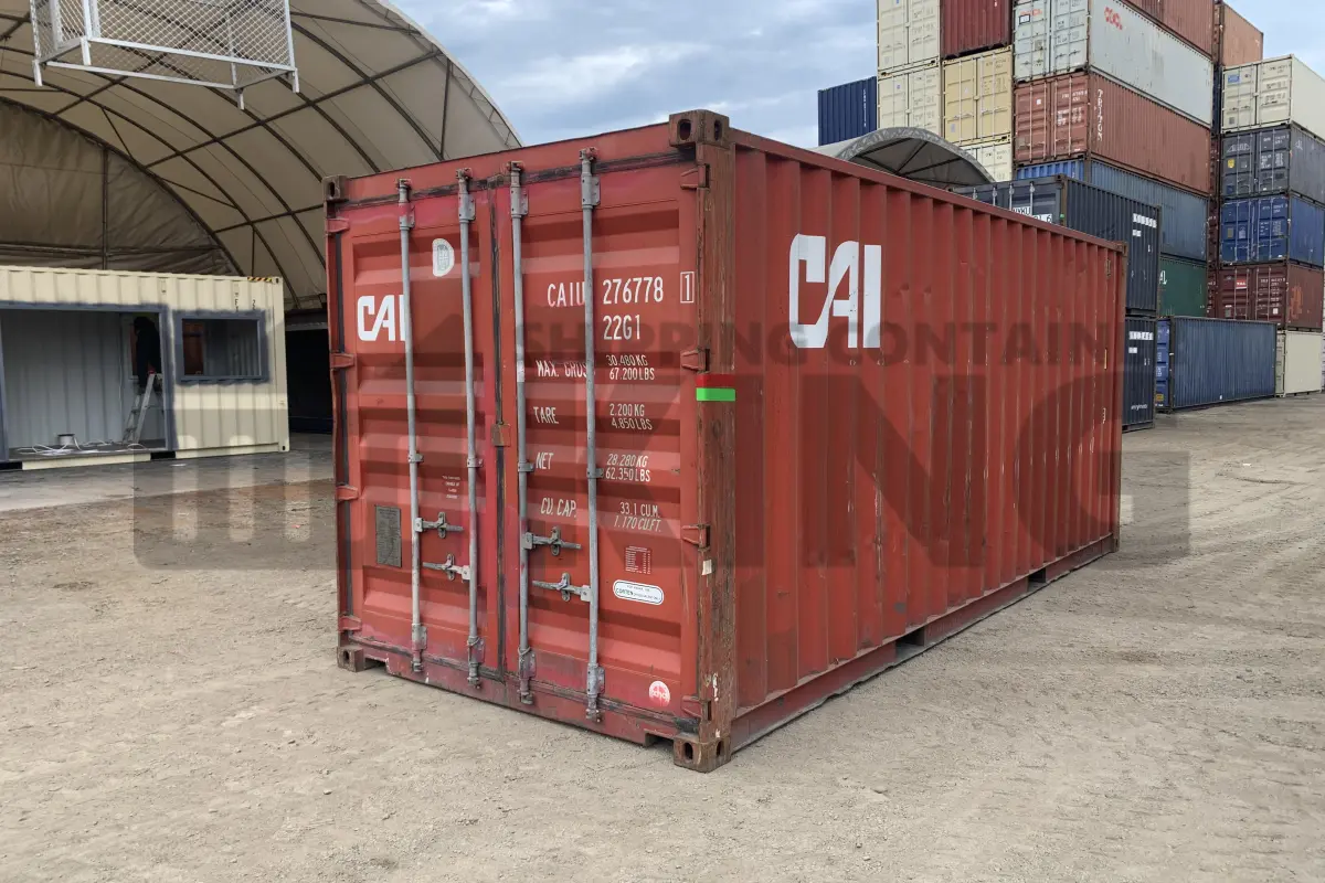 20' Standard Height Steel Container (Doors One End)