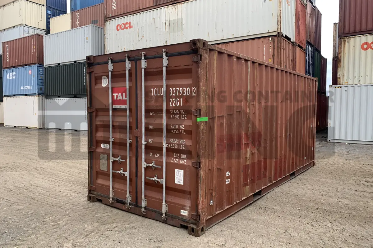 20' Standard Height Steel Container (Doors One End)