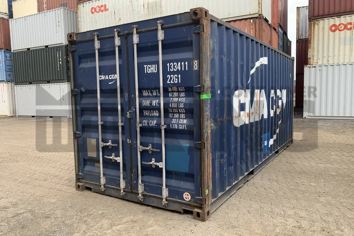 20' Standard Height Steel Container (Doors One End)