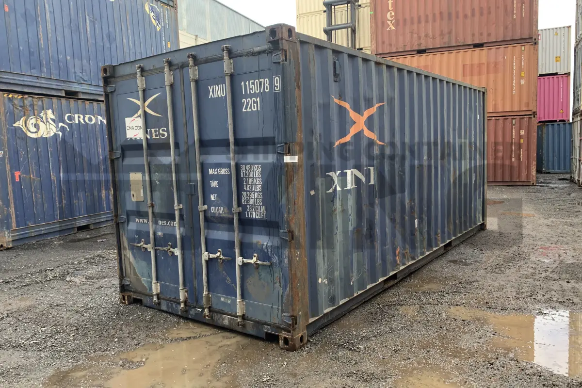 20' Standard Height Steel Container (Doors One End)
