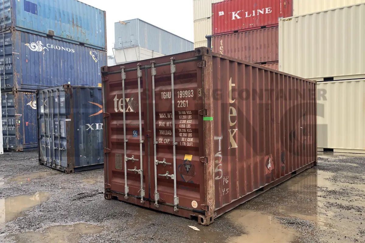 20' Standard Height Steel Container (Doors One End)