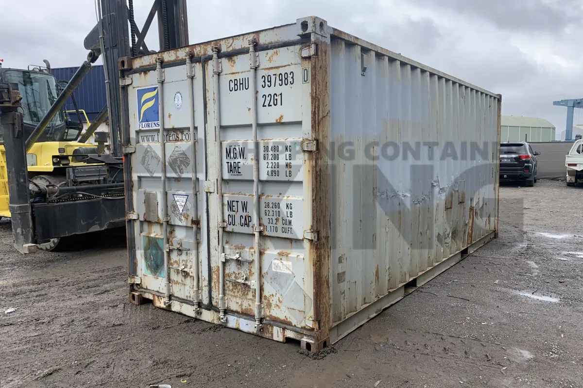 20' Standard Height Steel Container (Doors One End)