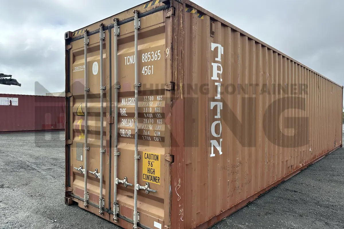 40' High Cube Steel Container (Doors One End)