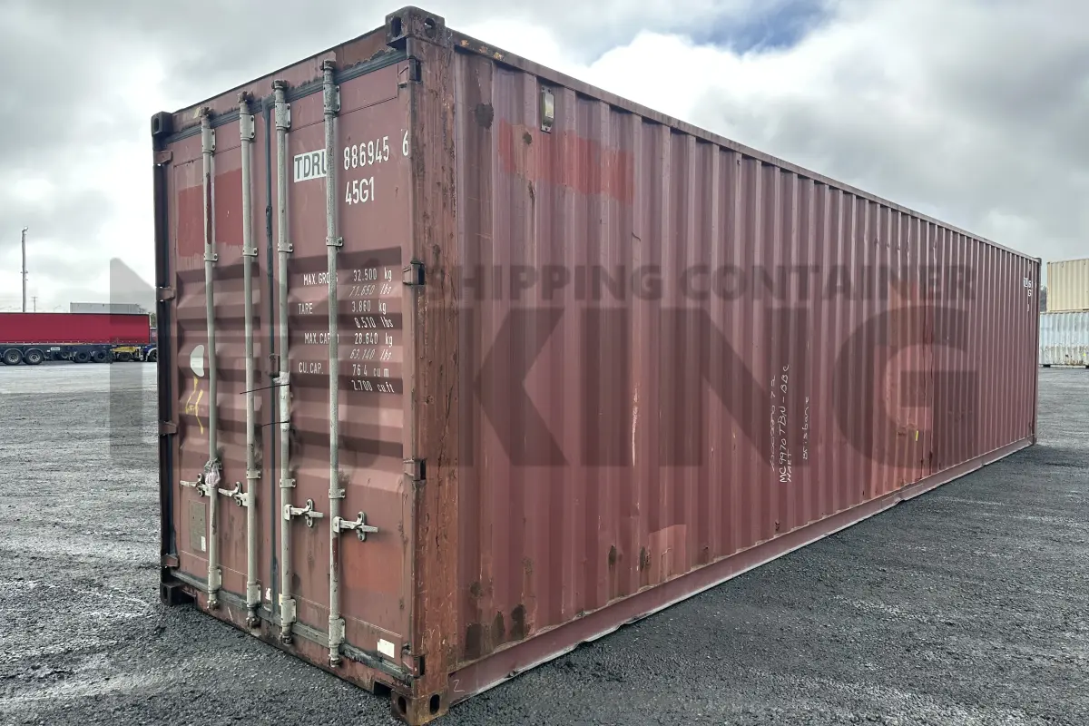 40' High Cube Steel Container (Doors One End)