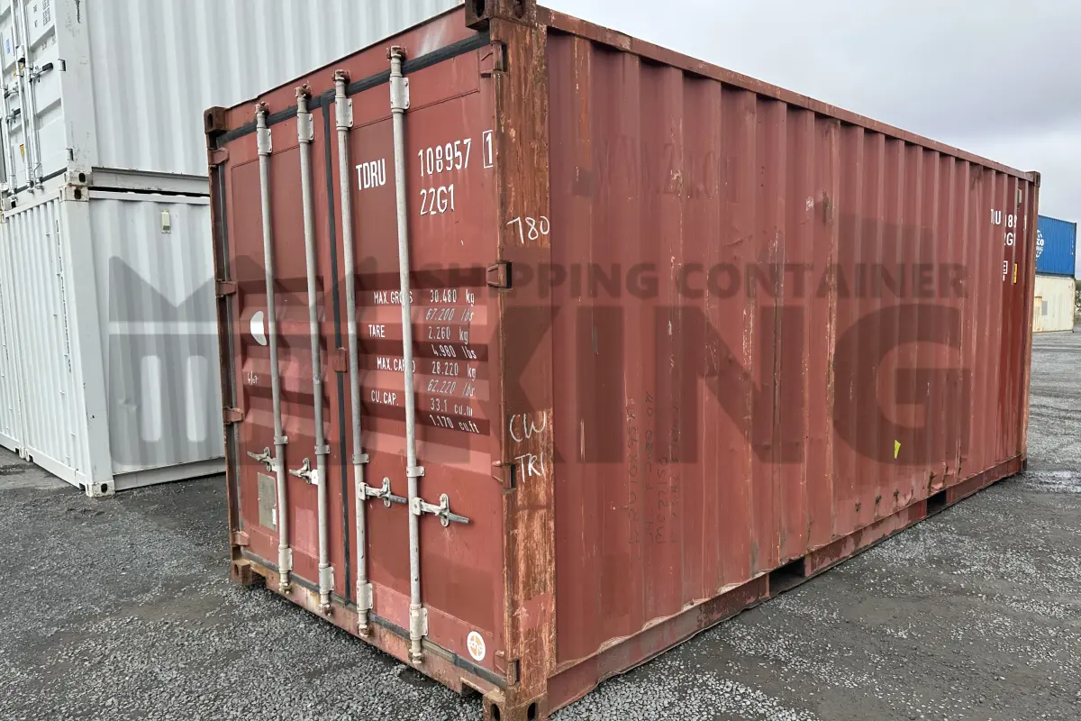 20' Standard Height Steel Container (Doors One End)