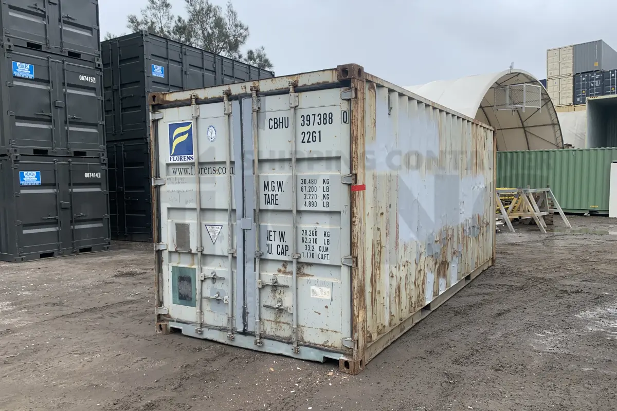 20' Roughie (Standard Height Steel Container - Doors One End)