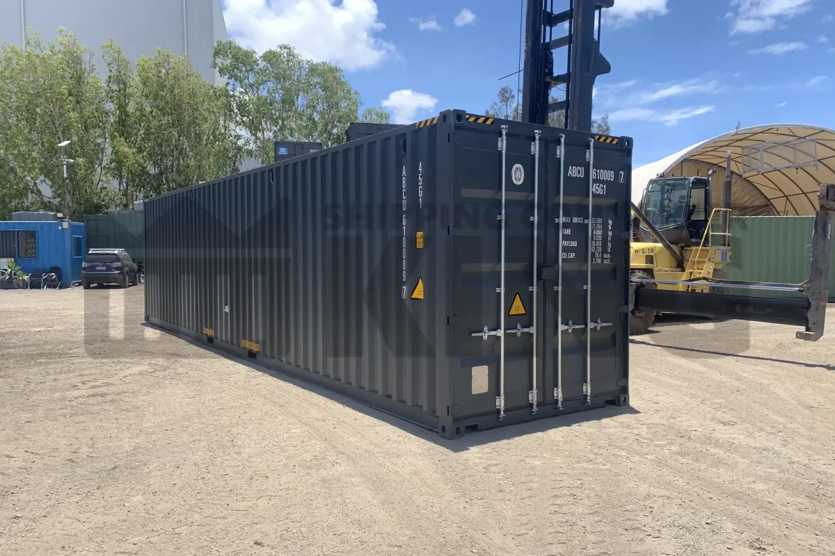 40' High Cube Steel Floor Container (Doors One End)