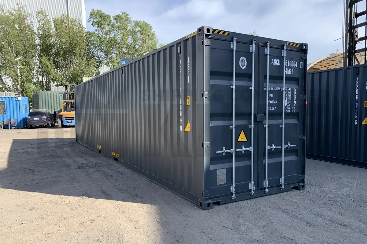 40' High Cube Steel Floor Container (Doors One End)