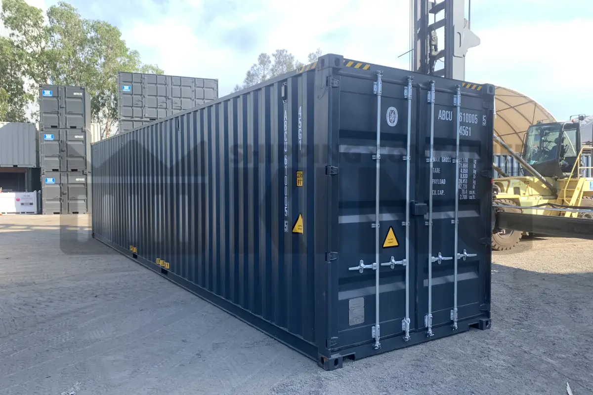 40' High Cube Steel Floor Container (Doors One End)