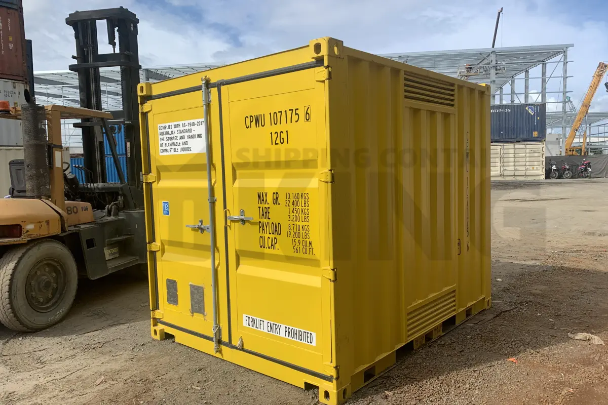 10' Standard Height Dangerous Goods Shipping Container (4 Corner Post)