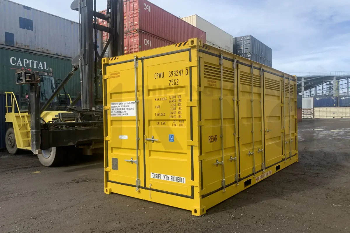 20' High Cube Side Opening Dangerous Goods Shipping Container