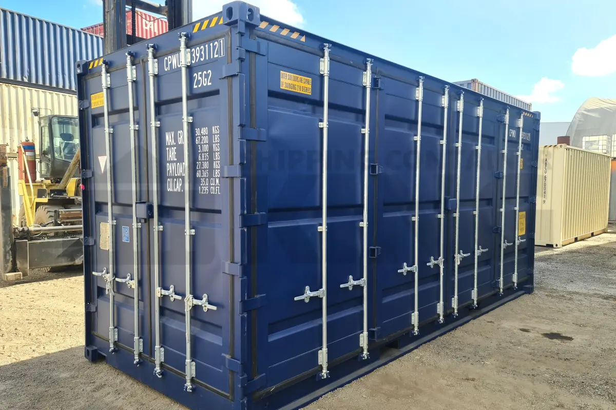 20' High Cube Full Side Opening Shipping Container