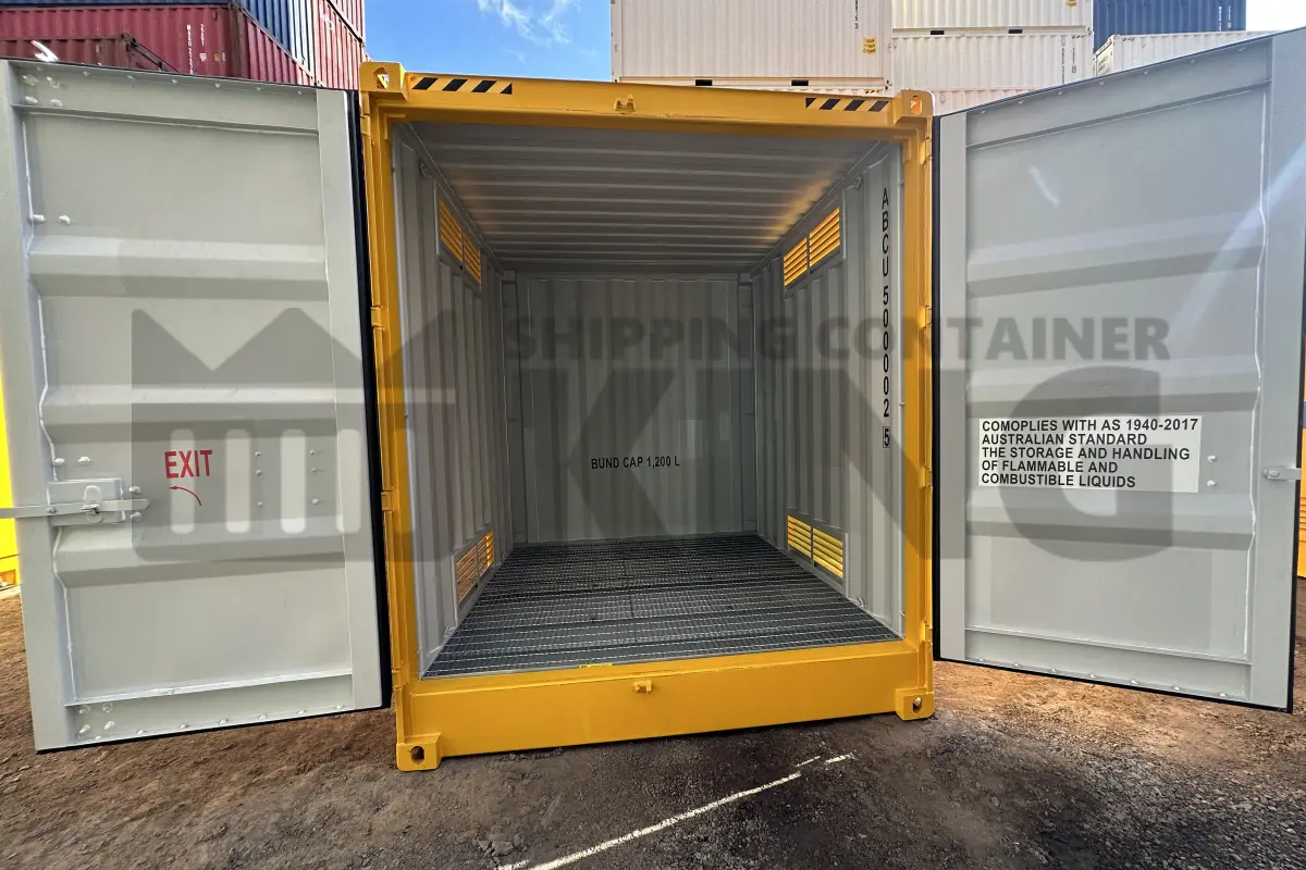 Pair of 10' HC Dangerous Goods Containers (2 x 4 post 10' DG's)
