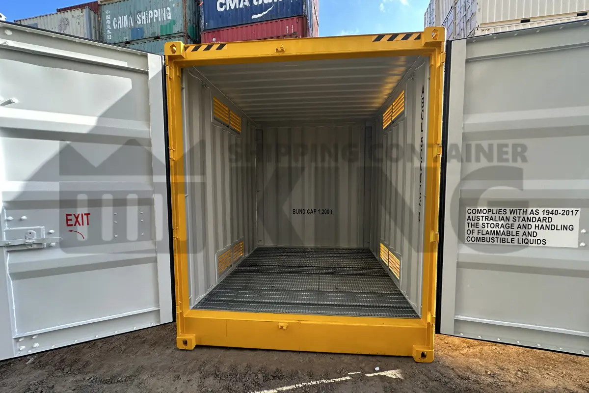 Pair of 10' HC Dangerous Goods Containers (2 x 4 post 10' DG's)