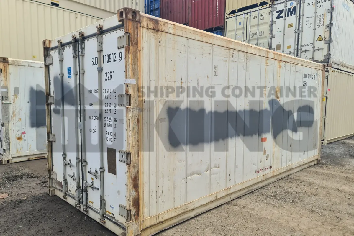 20' Standard Height Refrigerated "Reefer" Shipping Container (Non-Operational, Machinery In)