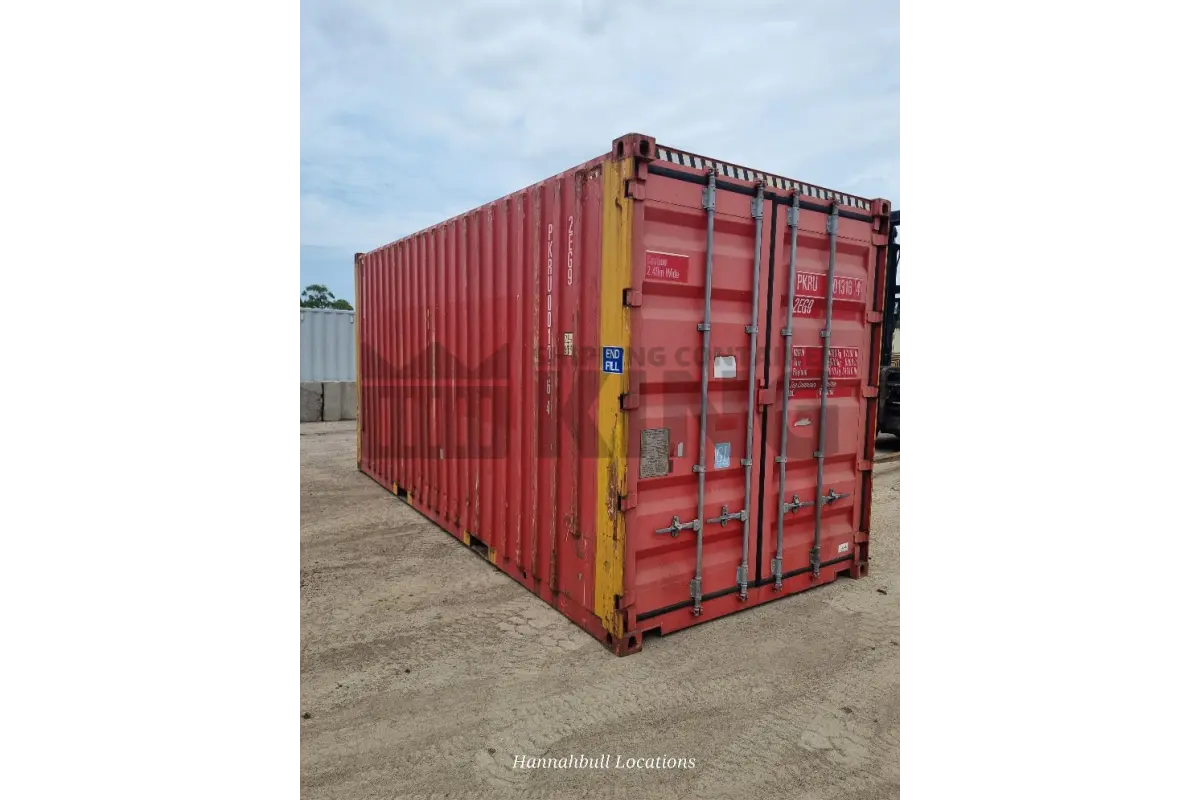 20' High Cube Bulker Shipping Container (Steel Floor With Roof Hatches, 2 Pallets Wide)