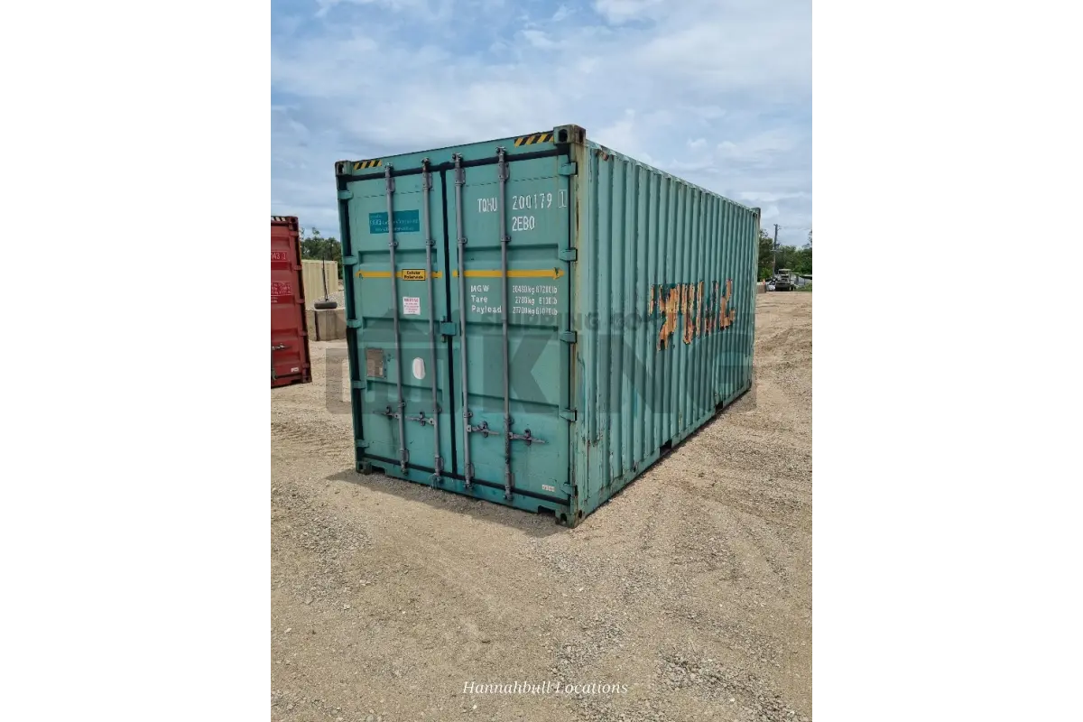 20' High Cube Bulker Shipping Container (Steel Floor With Roof Hatches, 2 Pallets Wide)