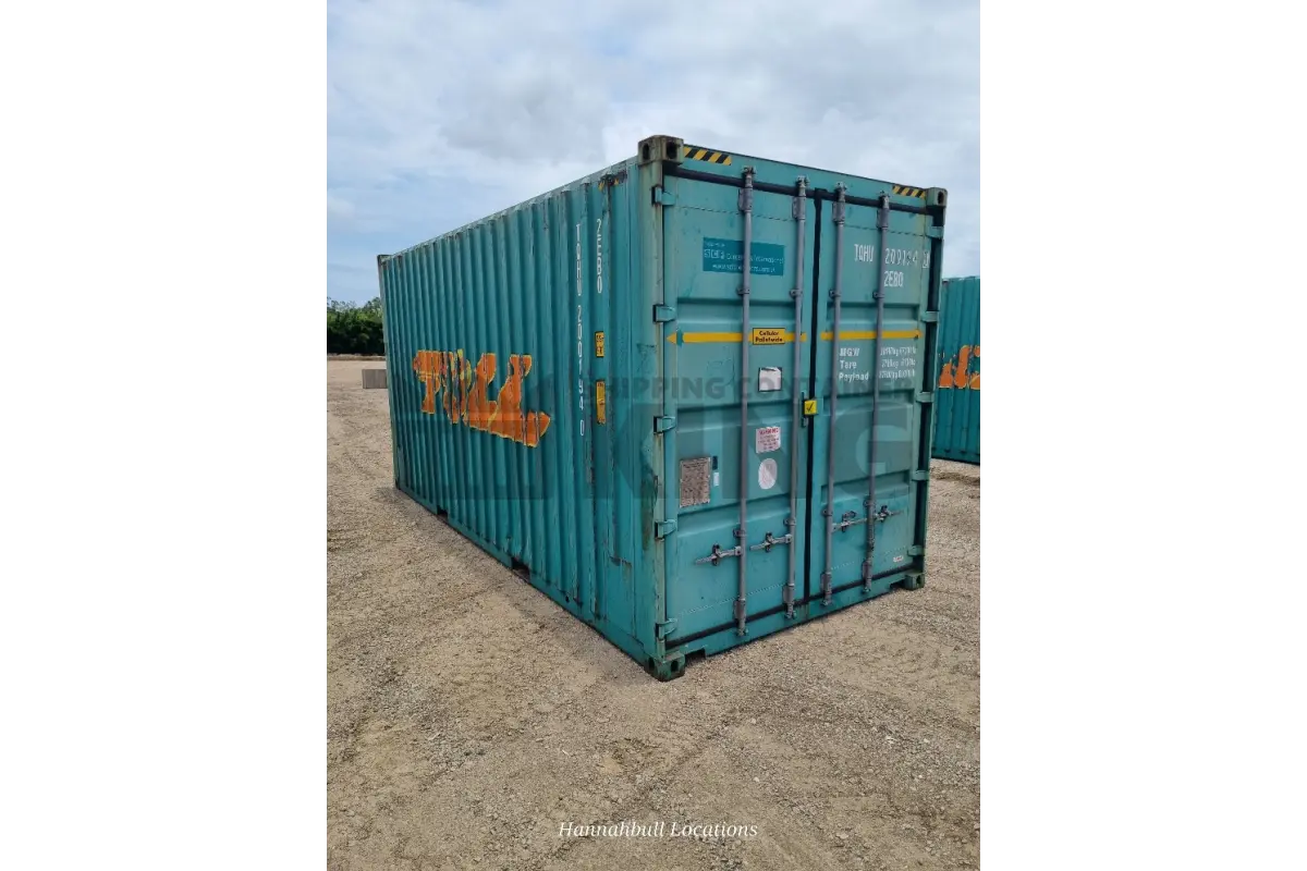 20' High Cube Bulker Shipping Container (Steel Floor With Roof Hatches, 2 Pallets Wide)