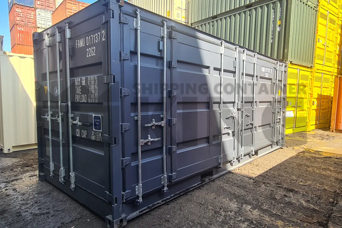 20' Standard Height Full Side Opening Shipping Container