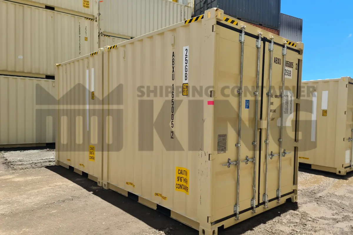 20' High Cube Shipping Container (2 x 10' High Cube Shipping Containers Locked Together)