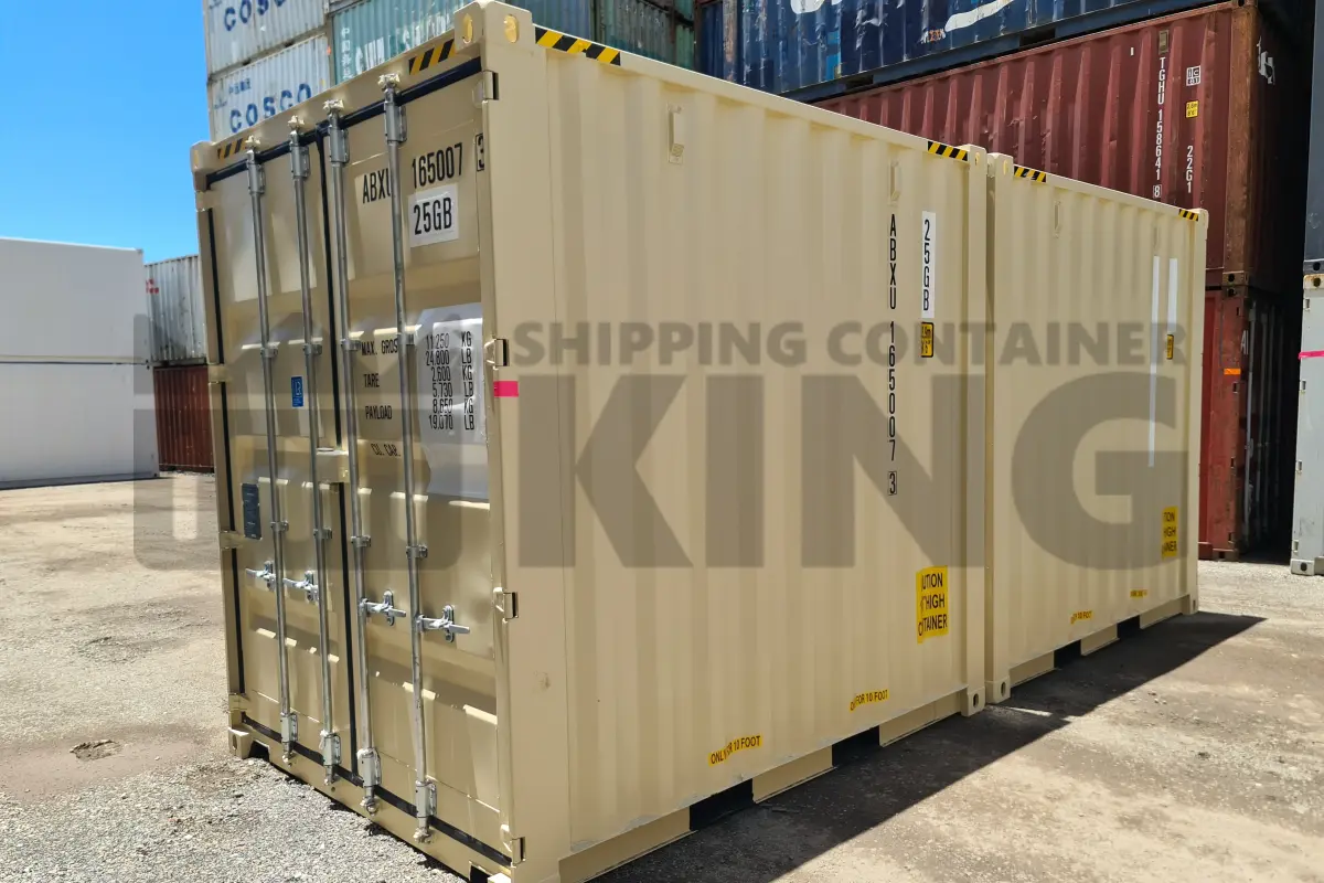 20' High Cube Shipping Container (2 x 10' High Cube Shipping Containers Locked Together)