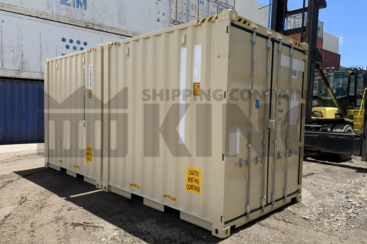20' High Cube Shipping Container (2 x 10' High Cube Shipping Containers Locked Together)