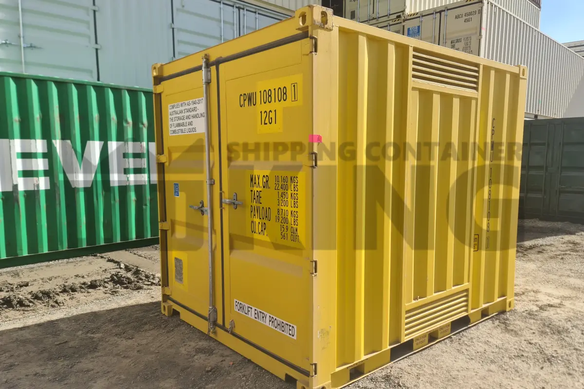 10' Standard Height Dangerous Goods Shipping Container (4 Corner Post)