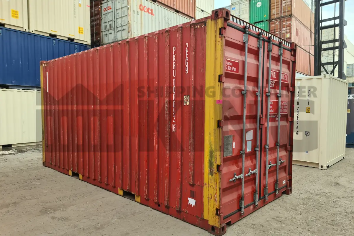 20' High Cube Bulker Shipping Container (Steel Floor With Roof Hatches, 2 Pallets Wide)