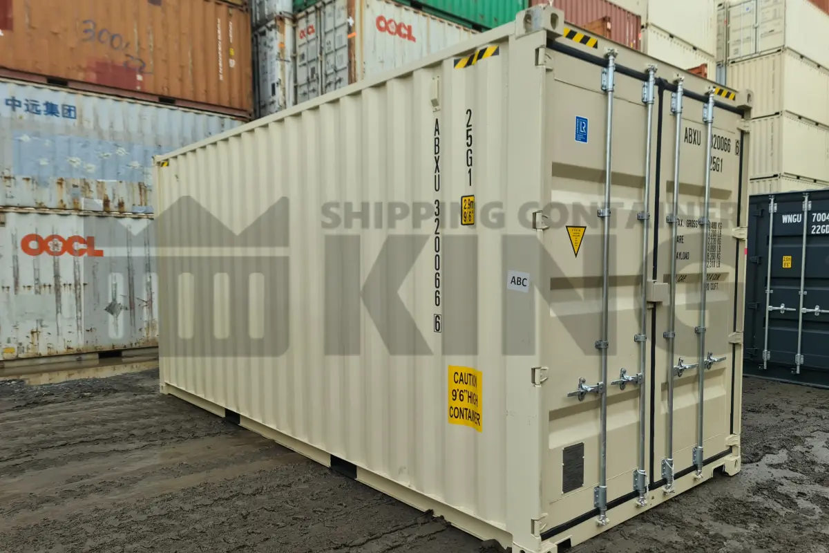 20' High Cube Shipping Container (With Tie Rails)