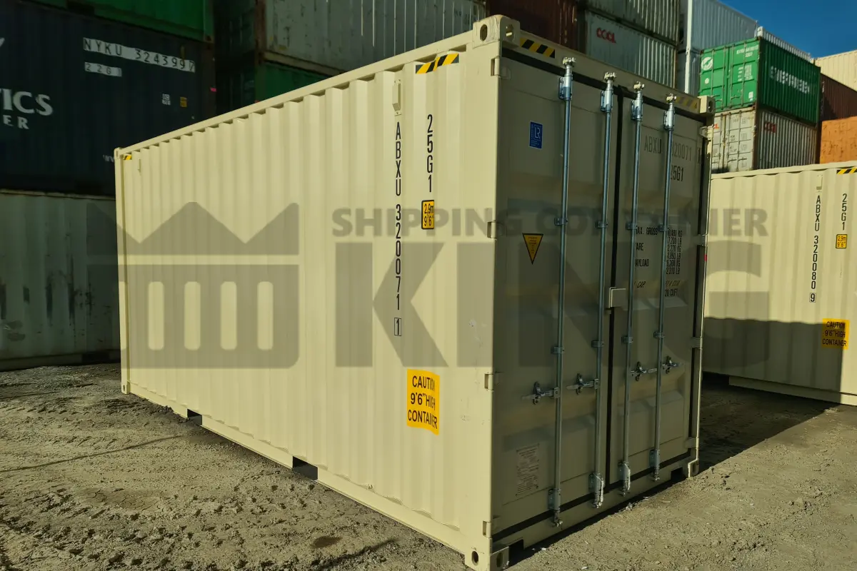 20' High Cube Shipping Container (With Tie Rails)
