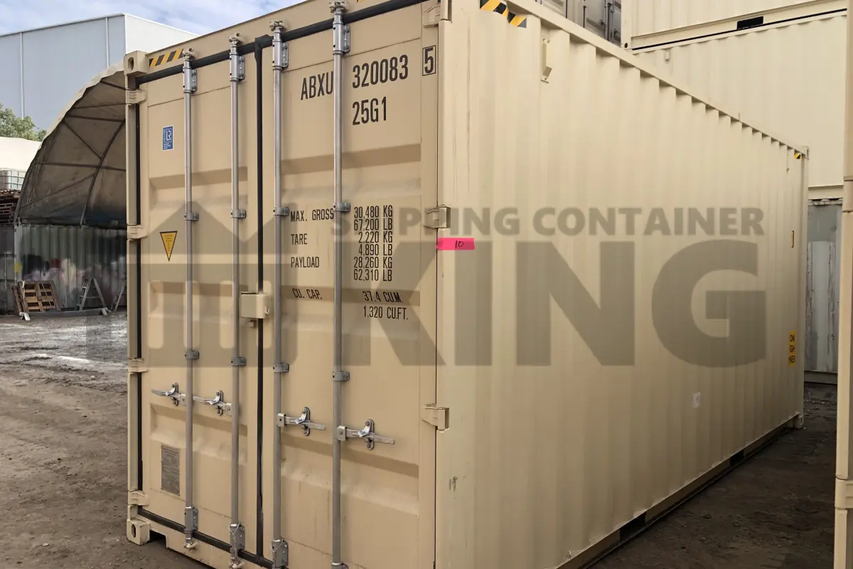 20' High Cube Shipping Container (With Tie Rails)