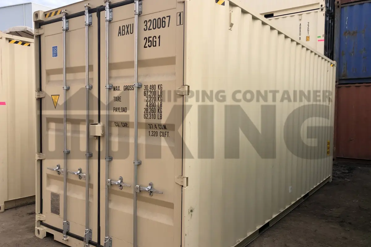 20' High Cube Shipping Container (With Tie Rails)