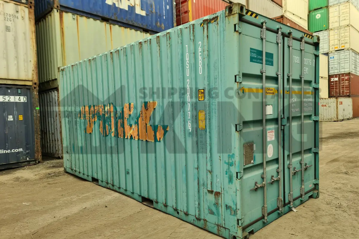 20' High Cube Bulker Shipping Container (Steel Floor With Roof Hatches, 2 Pallets Wide)